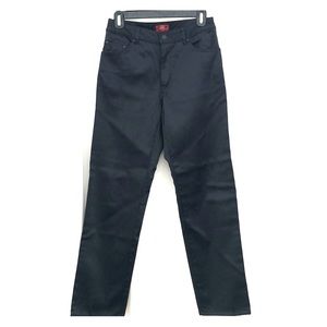 Gap satin black jeans 4